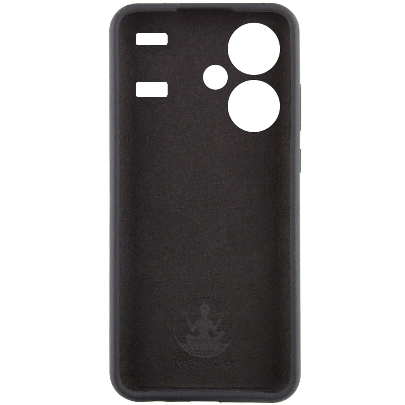 Чехол Silicone Cover Lakshmi Full Camera (AA) with logo для Xiaomi Redmi Note 13 Pro+, Черный / Black 1, Силикон, купить оптом с доставкой