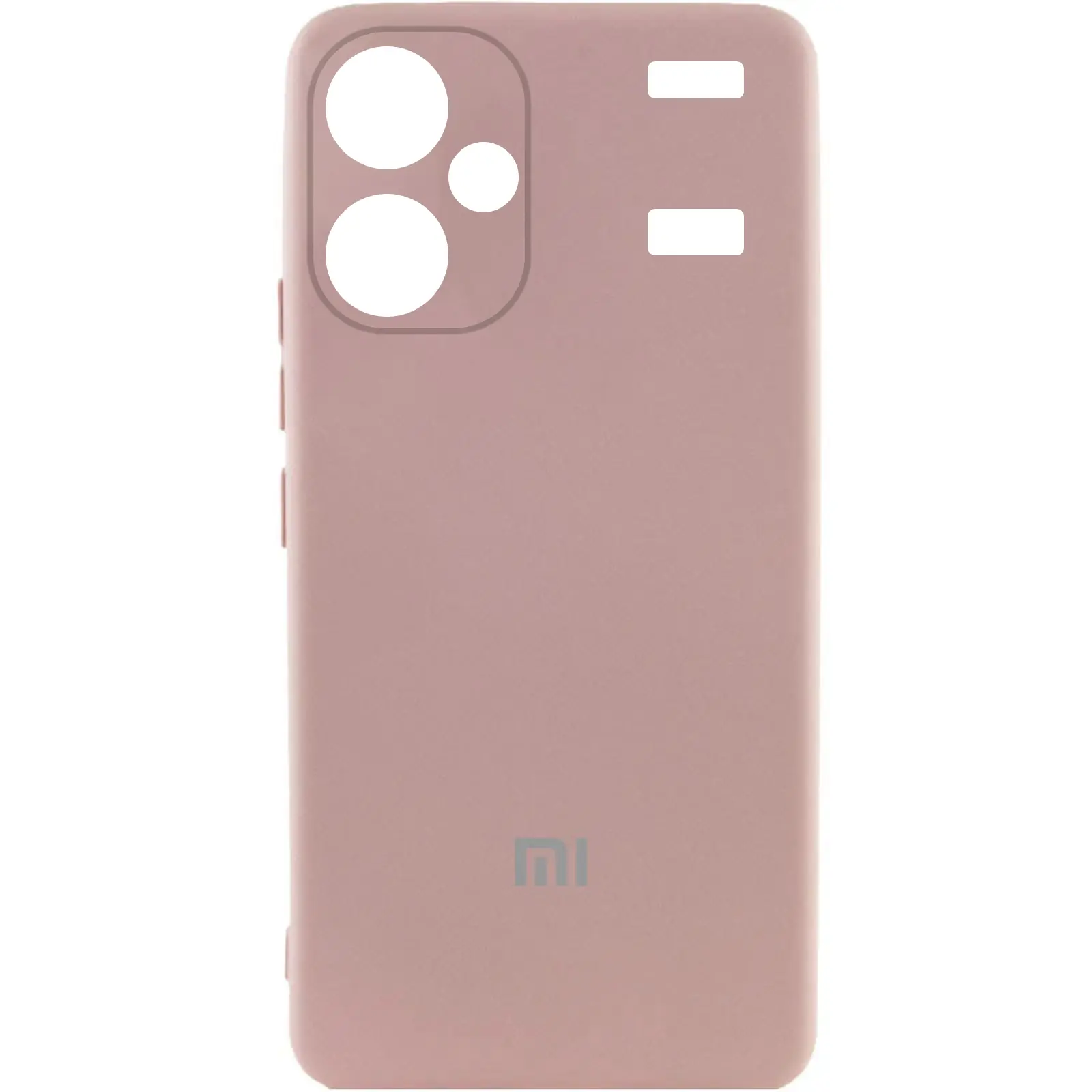 Чехол Silicone Cover Lakshmi Full Camera (AA) with logo для Xiaomi Redmi Note 13 Pro+, Розовый / Pink Sand, Силикон, купить оптом с доставкой