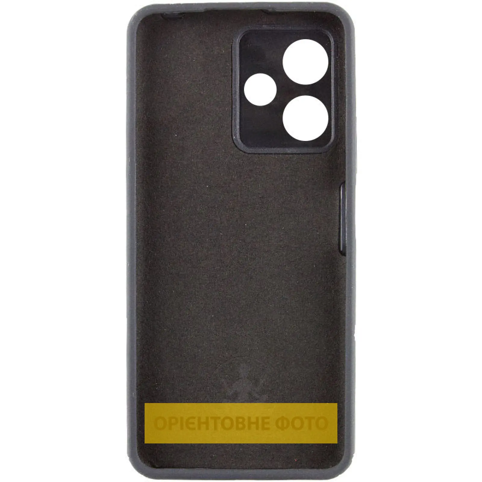 Чехол Silicone Cover Lakshmi Full Camera (AA) with logo для Xiaomi Redmi Note 13 4G, Черный / Black 1, Силикон, купить оптом с доставкой