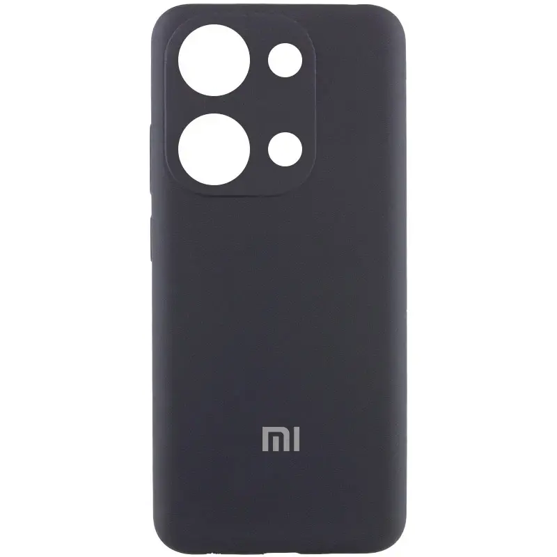 Чехол Silicone Cover Lakshmi Full Camera (AA) with logo для Xiaomi Poco X6 / Note 13 Pro 5G, Черный / Black, Силикон, купить оптом с доставкой