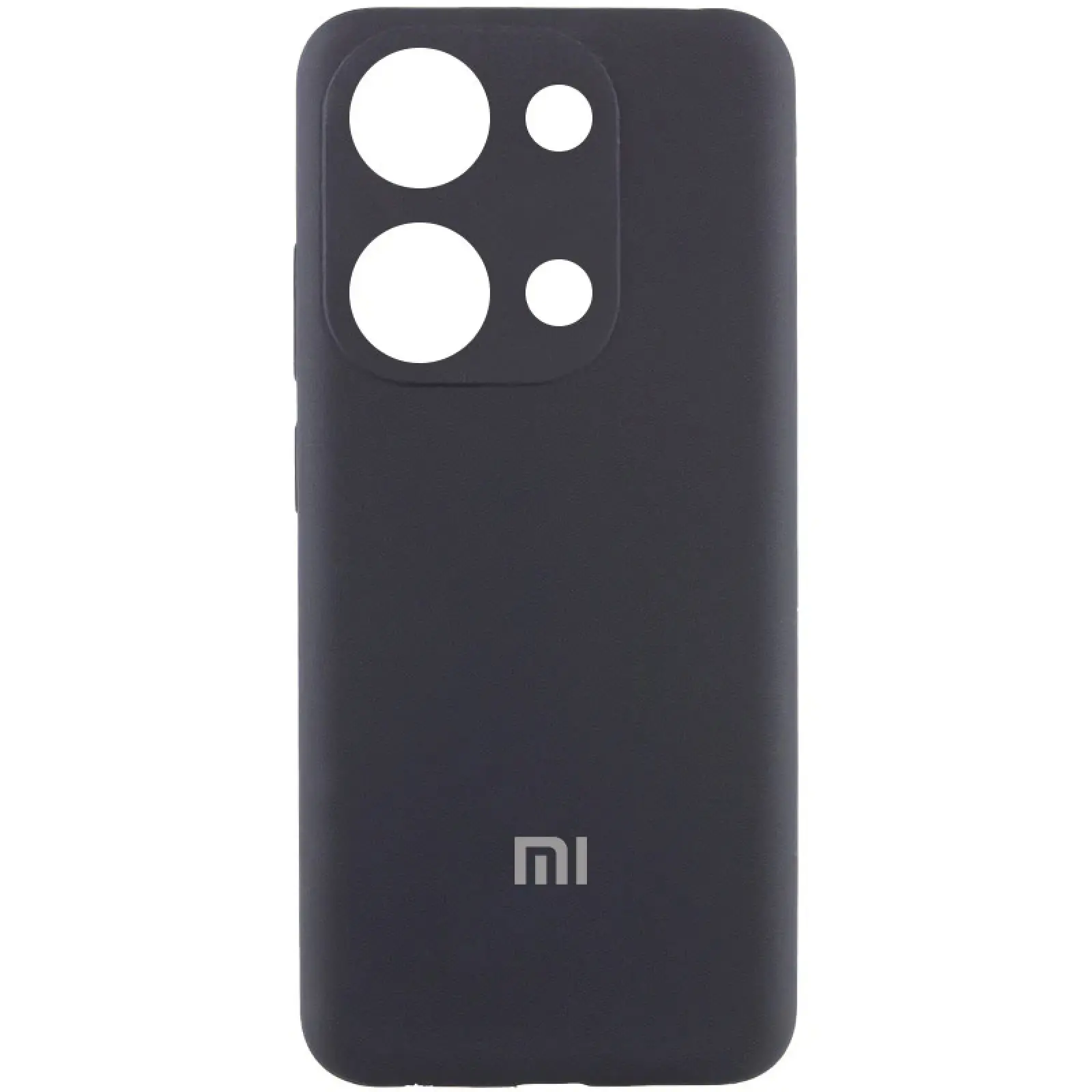 Чехол Silicone Cover Lakshmi Full Camera (AA) with logo для Xiaomi Poco X6 / Note 13 Pro 5G, Черный / Black, Силикон, купить оптом с доставкой