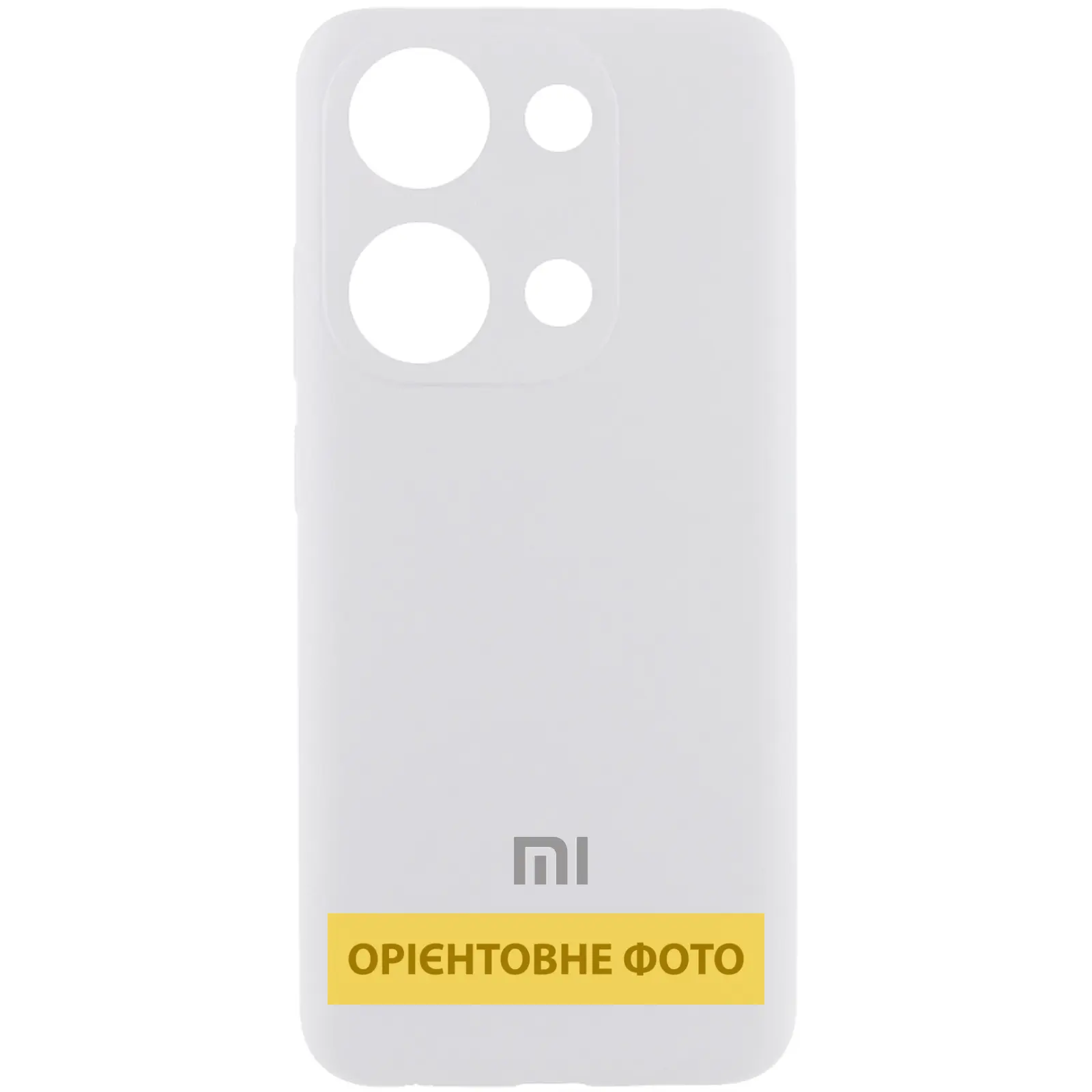 Чехол Silicone Cover Lakshmi Full Camera (AA) with logo для Xiaomi Poco X6 Pro, Белый / White, Силикон, купить оптом с доставкой
