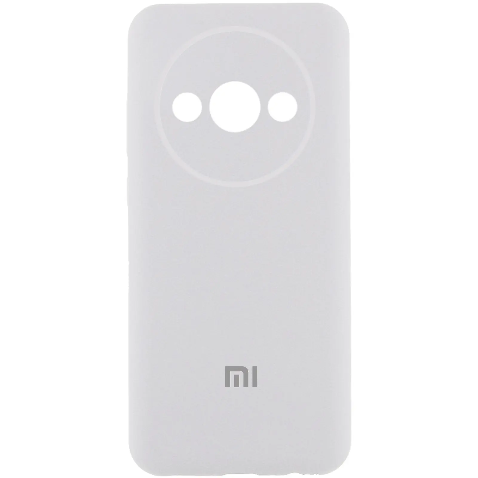 Чехол Silicone Cover Lakshmi Full Camera (AA) with logo для Xiaomi Redmi A3, Белый / White, Силикон, купить оптом с доставкой