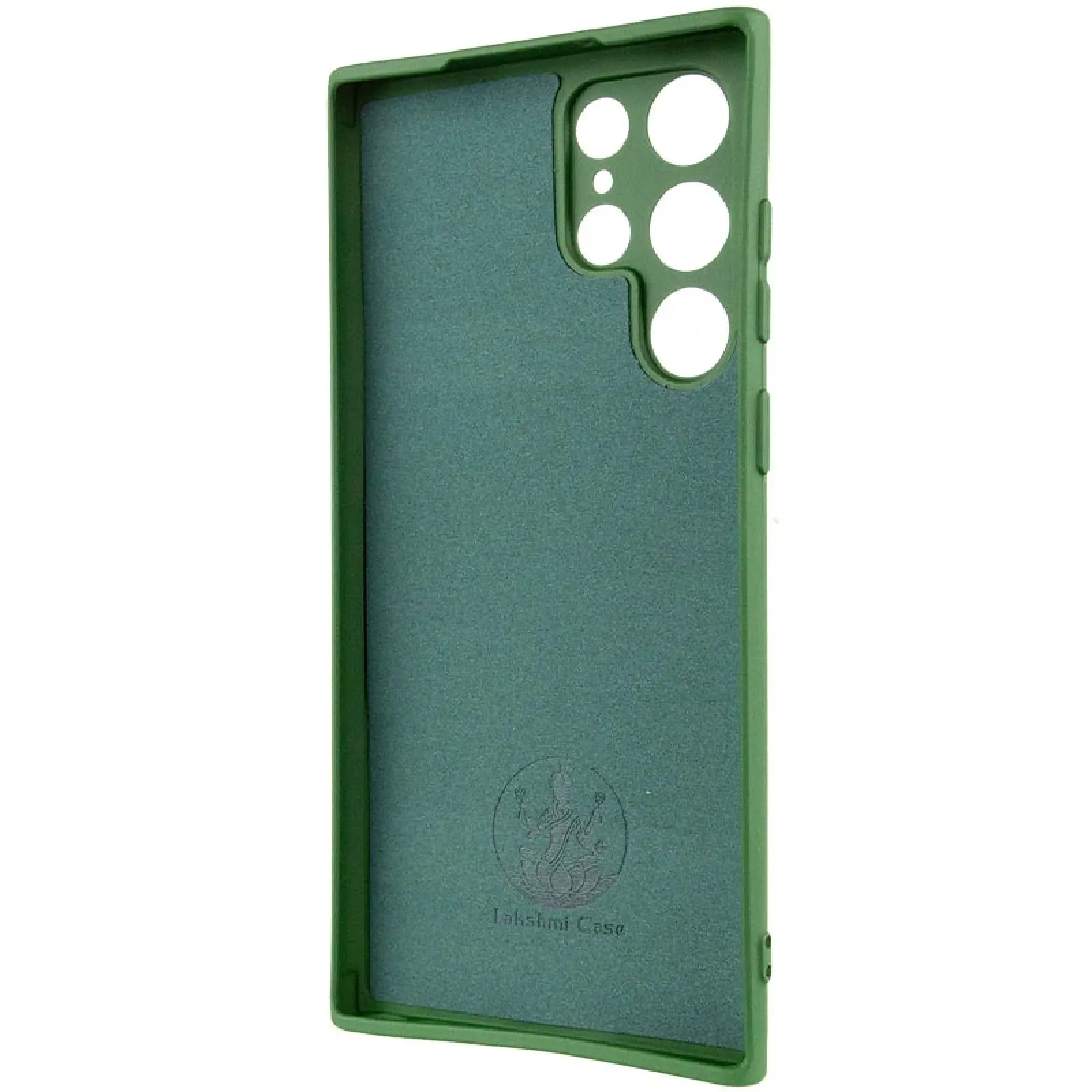 Чехол Silicone Cover Lakshmi Full Camera (AA) with logo для Samsung Galaxy S25 Ultra, Зеленый / Dark green 2, Силикон, купить оптом с доставкой