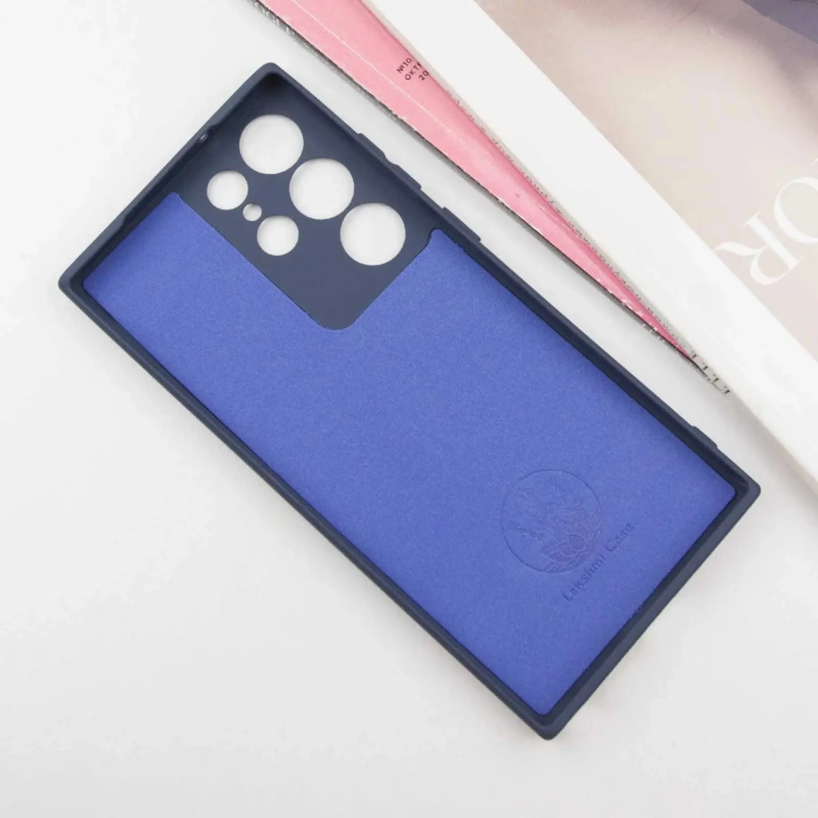 Чехол Silicone Cover Lakshmi Full Camera (AA) with logo для Samsung Galaxy S25 Ultra, Синий / Midnight blue 1, Силикон, купить оптом с доставкой