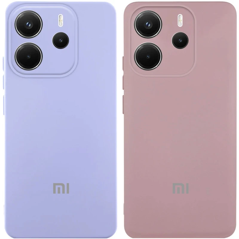 Чехол Silicone Cover Lakshmi Full Camera (AA) with logo для Xiaomi Redmi Note 14 4G (Int. version), Силикон, купить оптом с доставкой