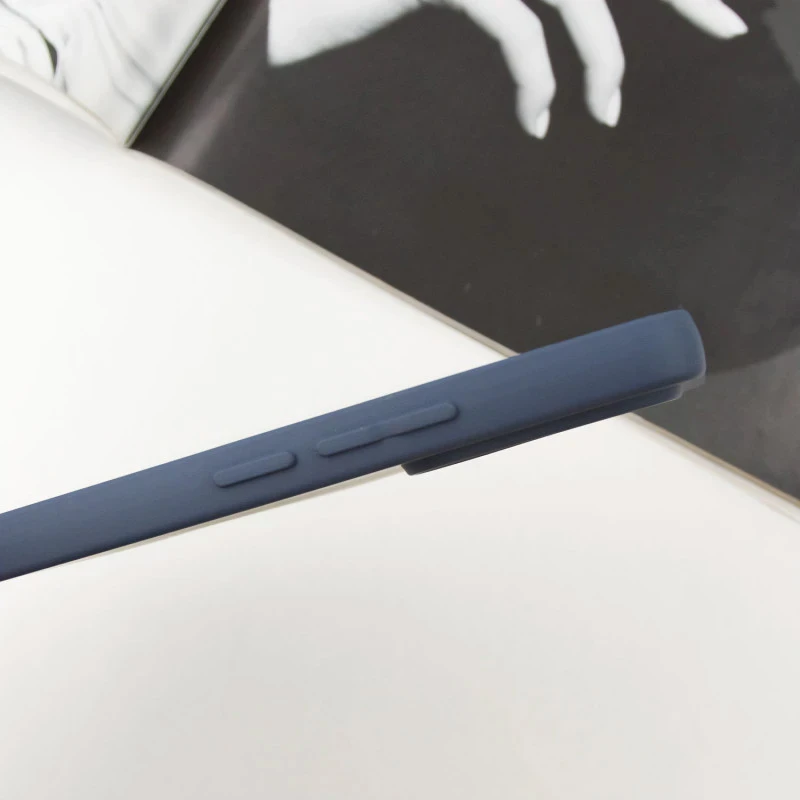 Чехол Silicone Cover Lakshmi Full Camera (AA) with logo для Xiaomi Redmi Note 14 4G (Int. version), Синий / Midnight blue 2, Силикон, купить оптом с доставкой