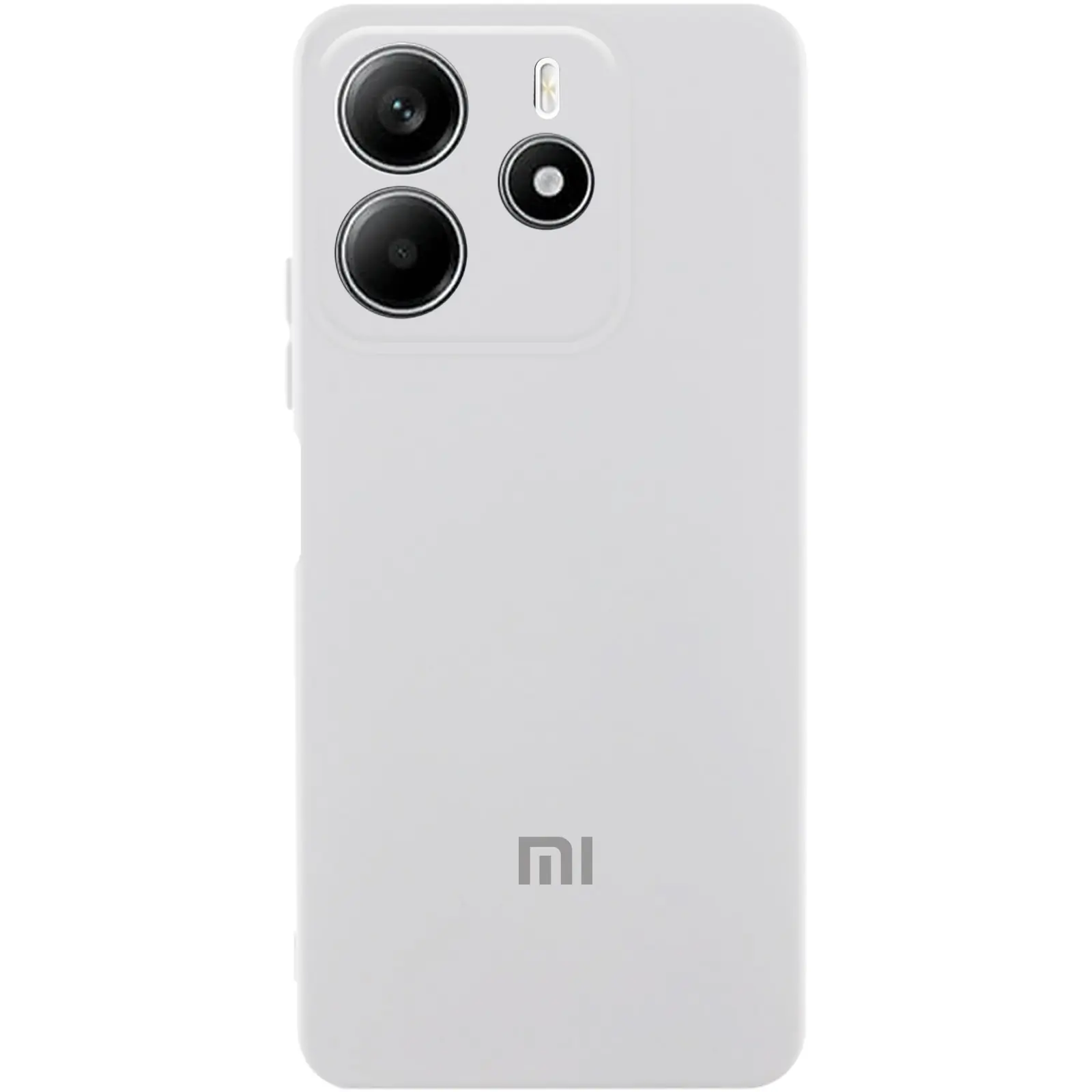 Чехол Silicone Cover Lakshmi Full Camera (AA) with logo для Xiaomi Redmi Note 14 4G (Europe version), Белый / White, Силикон, купить оптом с доставкой