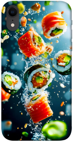 Чехол itsPrint Sushi falling для Apple iPhone XR (6.1")