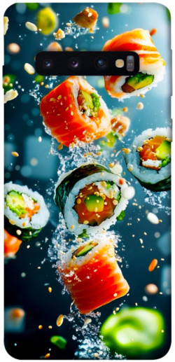 Чехол itsPrint Sushi falling для Samsung Galaxy S10