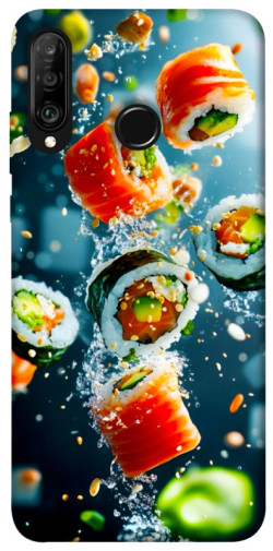 Чехол itsPrint Sushi falling для Huawei P30 lite