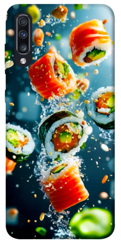 Чехол itsPrint Sushi falling для Samsung Galaxy A70 (A705F)