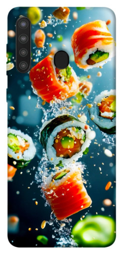 Чехол itsPrint Sushi falling для Samsung Galaxy A21