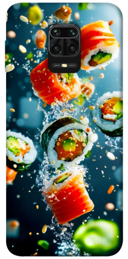 Чехол itsPrint Sushi falling для Xiaomi Redmi Note 9s / Note 9 Pro / Note 9 Pro Max