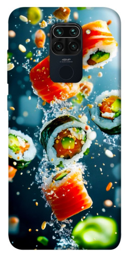 Чехол itsPrint Sushi falling для Xiaomi Redmi Note 9 / Redmi 10X