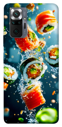 Чехол itsPrint Sushi falling для Xiaomi Redmi Note 10 Pro