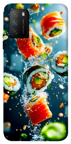 Чохол itsPrint Sushi falling для Xiaomi Poco M3