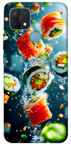 Чехол itsPrint Sushi falling для Oppo A15s / A15