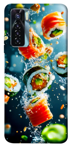 Чехол itsPrint Sushi falling для TECNO Camon 17 Pro