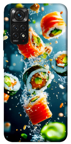 Чохол itsPrint Sushi falling для Xiaomi Redmi Note 11 (Global) / Note 11S