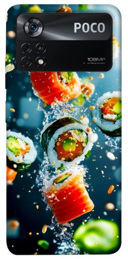 Чохол itsPrint Sushi falling для Xiaomi Poco X4 Pro 5G