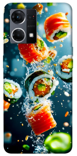 Чехол itsPrint Sushi falling для Oppo Reno 7 4G