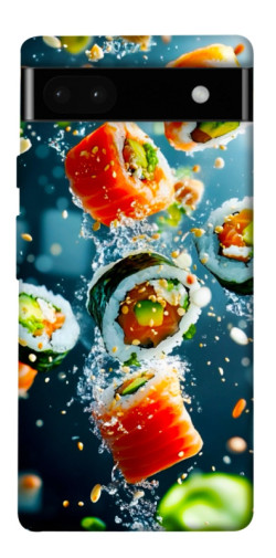 Чехол itsPrint Sushi falling для Google Pixel 6a