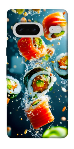 Чехол itsPrint Sushi falling для Google Pixel 7
