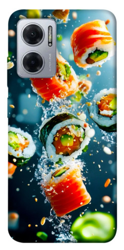 Чехол itsPrint Sushi falling для Xiaomi Redmi Note 11E
