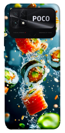 Чехол itsPrint Sushi falling для Xiaomi Poco C40