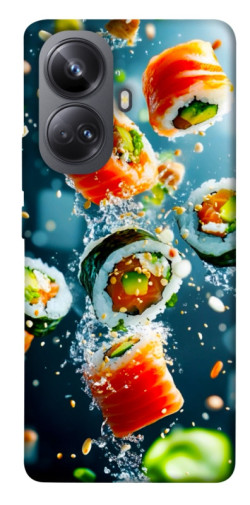 Чехол itsPrint Sushi falling для Realme 10 Pro+