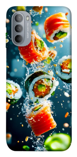 Чехол itsPrint Sushi falling для Motorola Moto G31