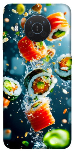 Чехол itsPrint Sushi falling для Nokia X10 / X20