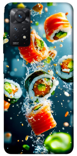 Чехол itsPrint Sushi falling для Xiaomi Redmi Note 11 Pro 4G/5G