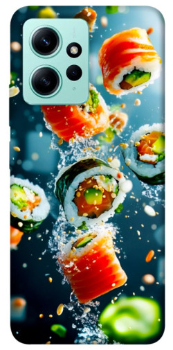 Чехол itsPrint Sushi falling для Xiaomi Redmi Note 12 4G