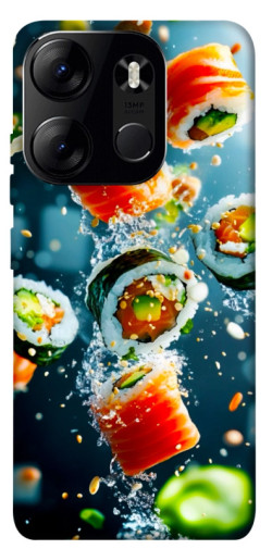 Чехол itsPrint Sushi falling для Tecno Spark Go 2023