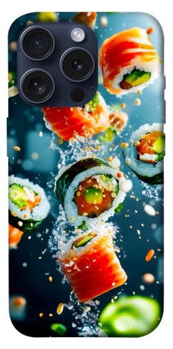 Чехол itsPrint Sushi falling для Apple iPhone 15 Pro (6.1")