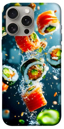 Чехол itsPrint Sushi falling для Apple iPhone 15 Pro Max (6.7")