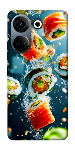 Чохол itsPrint Sushi falling для TECNO Camon 20 Pro (CK7n)