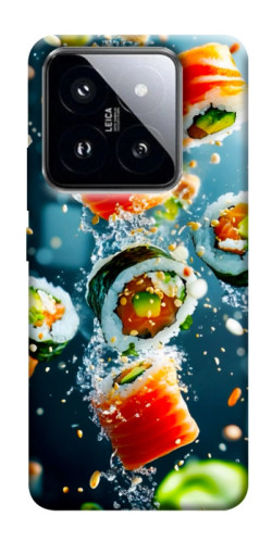 Чехол itsPrint Sushi falling для Xiaomi 14 Pro