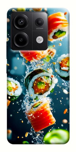 Чехол itsPrint Sushi falling для Xiaomi Redmi Note 13 Pro 4G