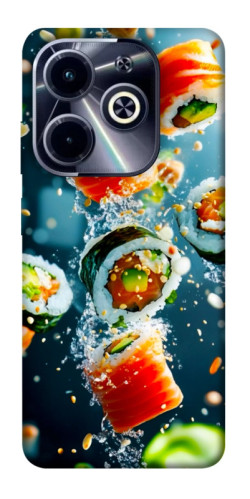 Чехол itsPrint Sushi falling для Infinix Hot 40i