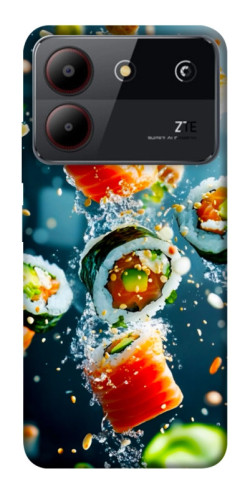 Чехол itsPrint Sushi falling для ZTE Blade A54 4G