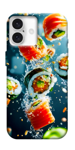 Чехол itsPrint Sushi falling для Apple iPhone 16 Plus (6.7")