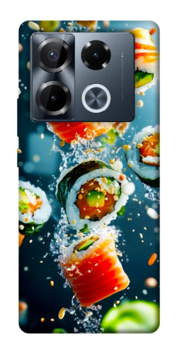 Чехол itsPrint Sushi falling для Infinix Note 40 Pro 4G
