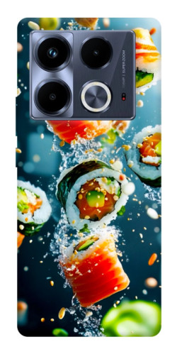 Чехол itsPrint Sushi falling для Infinix Note 40 4G