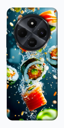 Чехол itsPrint Sushi falling для Xiaomi Redmi 14C / Poco C75