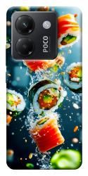 Чехол itsPrint Sushi falling для Xiaomi Poco M7 Pro 5G