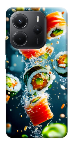 Чехол itsPrint Sushi falling для Xiaomi Redmi Note 14 4G (Int. version)