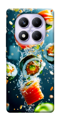 Чехол itsPrint Sushi falling для Xiaomi Redmi Note 14 Pro 4G